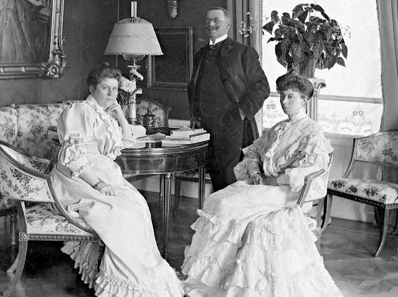 August_Kullberg_med_hustru_och_dotter